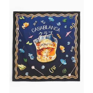 Casablanca Casa Club Unisex Large Silk Twill Scarf
